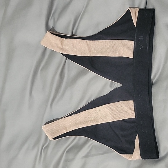 Volcom bralette size small black and gold - Picture 2 of 3